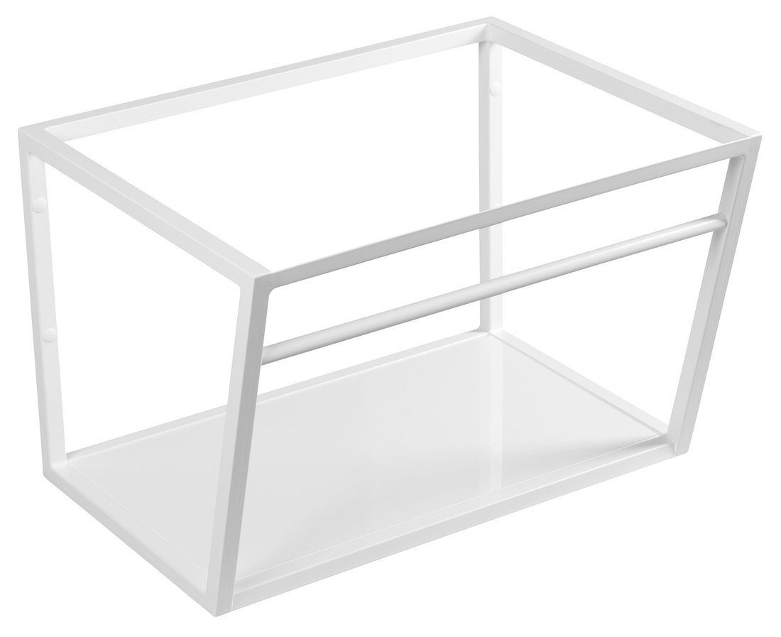 Sapho Ablageelement Konsole unter Waschbecken 600x400x460mm, weiß matt mit weiß MDF Ablage, Sapho-SKA111