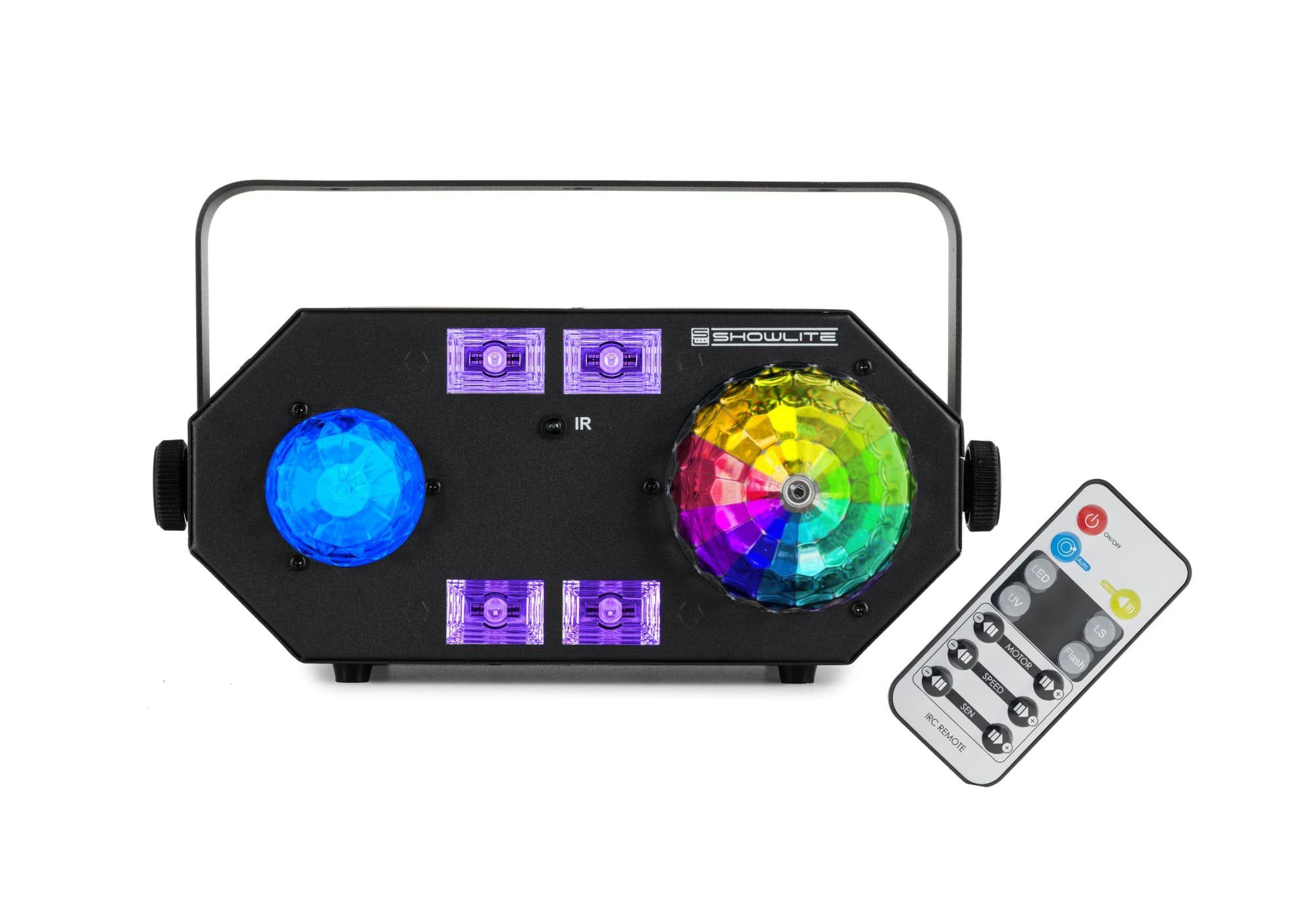 MEL-4 Multi-Effect-Light, integriertes Farbwechsler, integriert, Discolicht Musiksteuerung Mikrofon für Showlite LED fest