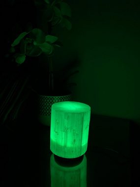 Landster LED Nachttischlampe Selenite Farbwechsel Lampe Turm lampe tischleuchte Kristall Tischlampe