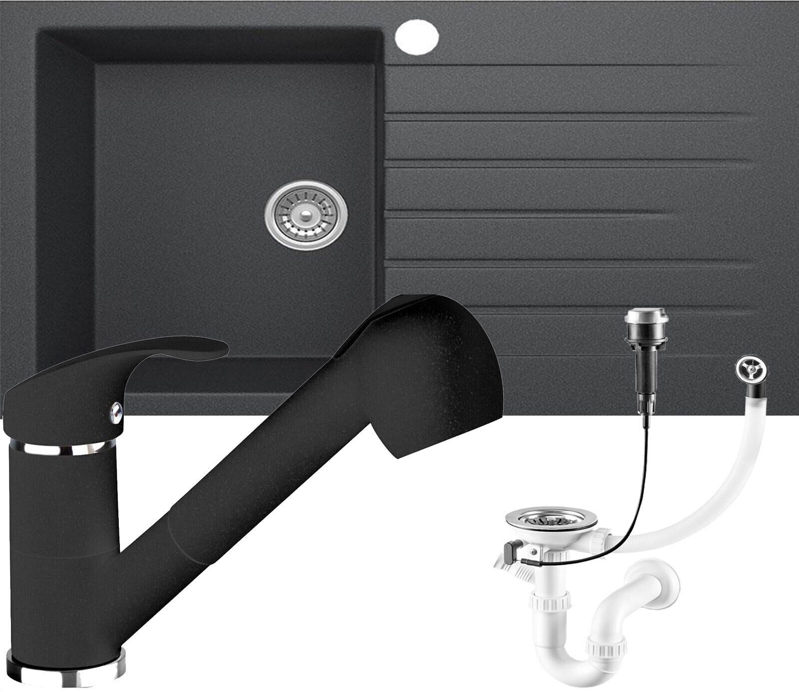 Homeline Granitspüle Cindy Granitspüle Küchenspüle Siphon Einbauspüle Spülb günstig online kaufen