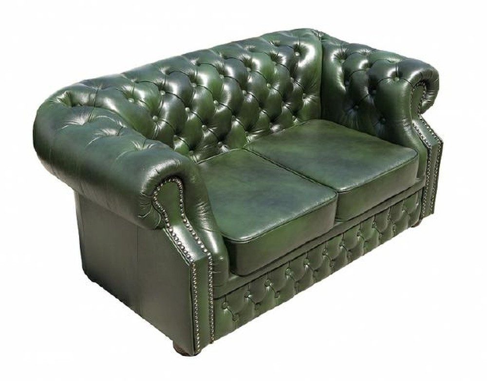 JVmoebel Chesterfield-Sofa Sitzgruppe Oxford aus echtem Leder mit Chesterfield-Design, Set, Made in Europa – Bild 3 von 5