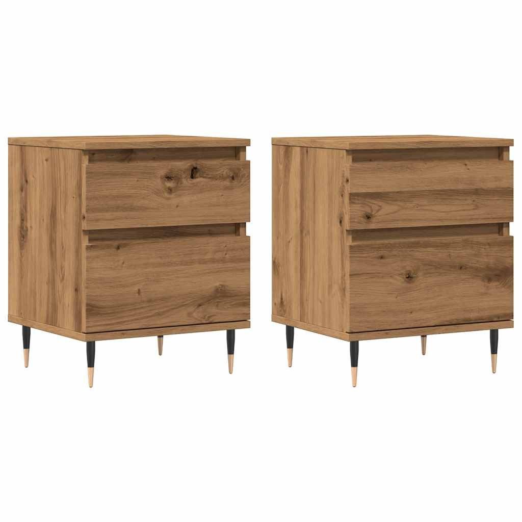 vidaXL Nachttisch Nachttische 2 Stk. Artisan-Eiche günstig online kaufen