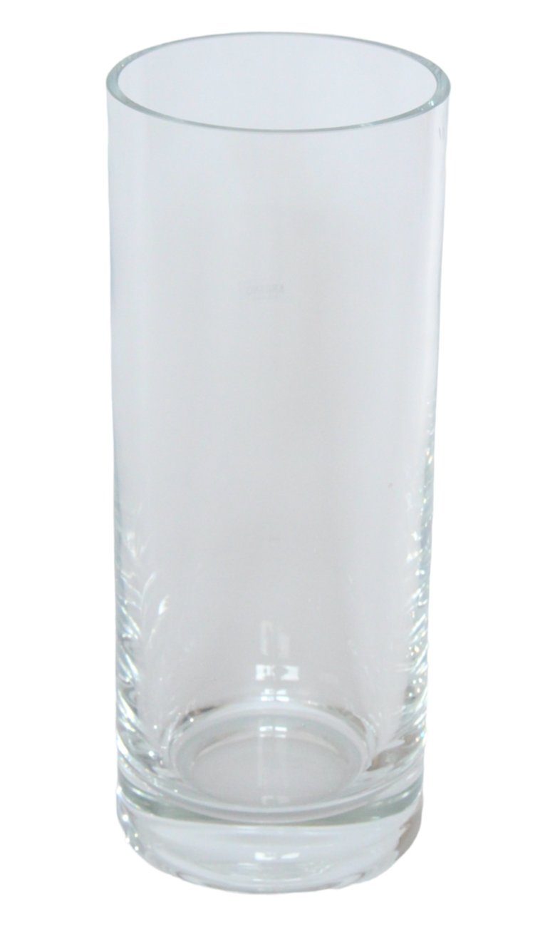 Glas Glasvase GartenDeko Vase Blumenvase cm JS runde 22 H aus Dekovase zylindrische