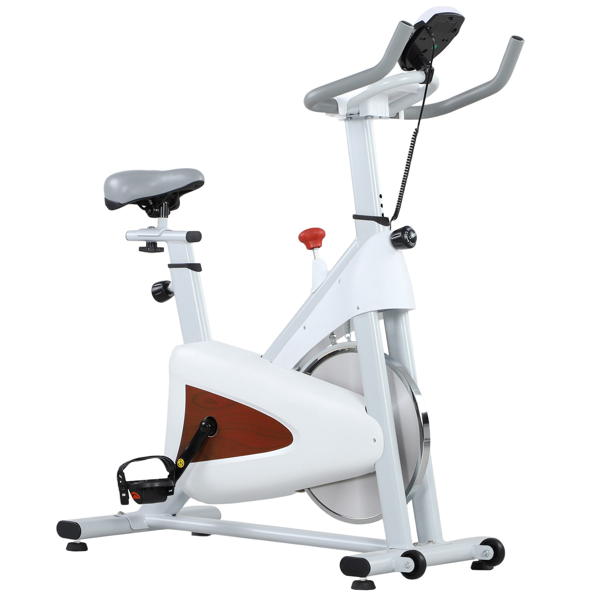 BAYMATE Heimtrainer 136 kg belastbar, stationäres Heimtrainer-Fahrrad, Indoor-Cycling-Bike (mit besonders komfortablem Sattel)