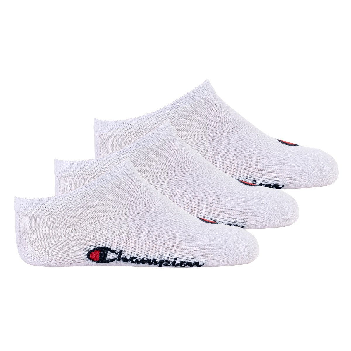 Champion Freizeitsocken Kinder Socken, 3er Pack- Sneaker, einfarbig Weiß