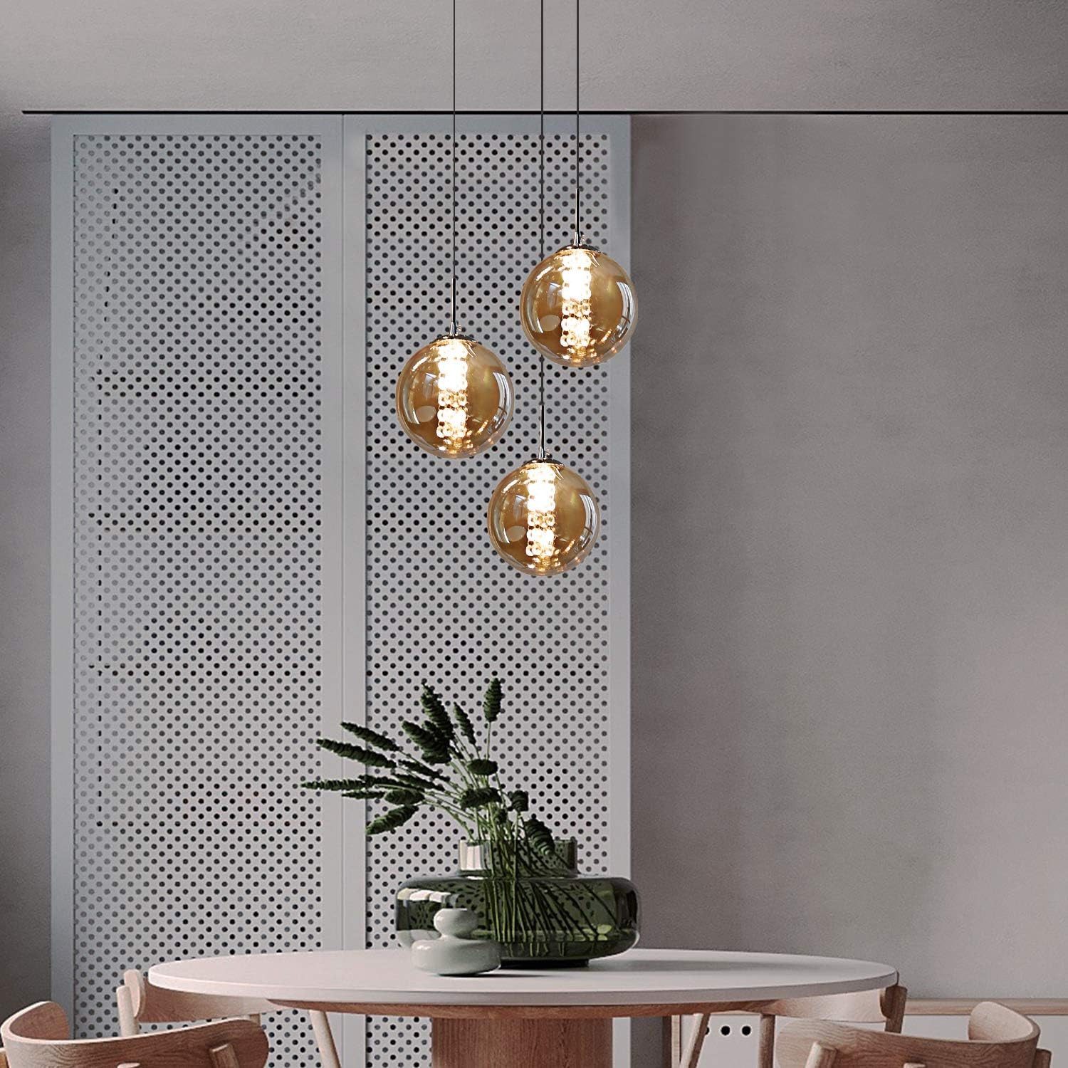 ZMH Pendelleuchte Esstisch 150CM Höhenverstellbar Pendellampe Kronleuchte W günstig online kaufen