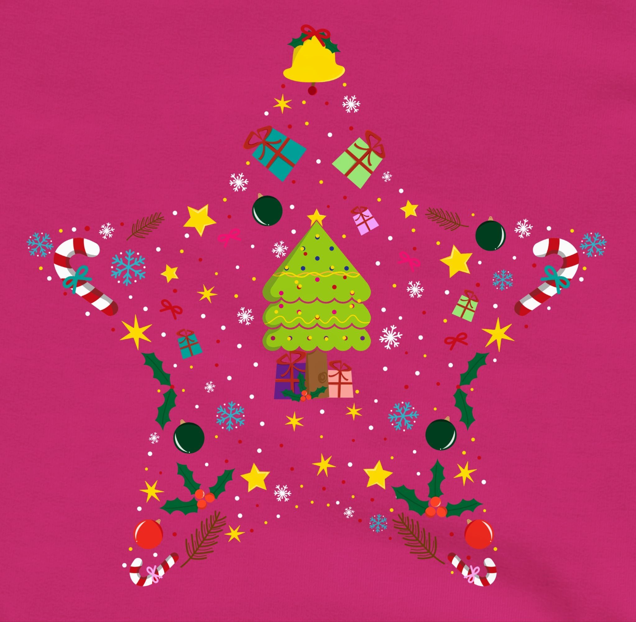 Weihnachten Weihnachtsstern Fuchsia Shirtracer 1 Kleidung Kinder Sweatshirt
