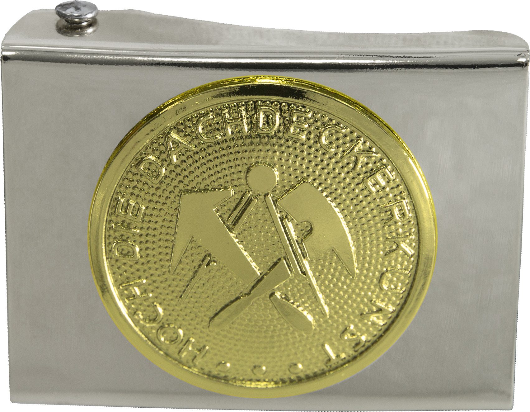 JOB Koppelgürtel Koppelschloss traditionell 45 mm mit Zunftmotiv Silber Gold