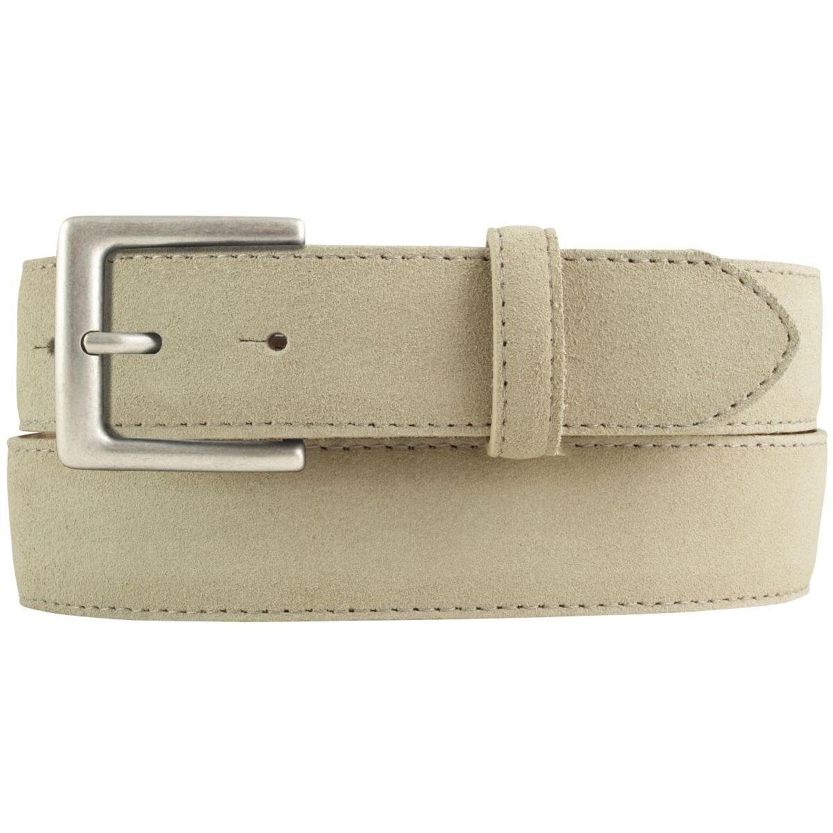 Ledergürtel Gürtel aus Veloursleder 3,5 cm - Velour-Ledergürtel für Herren 35mm -