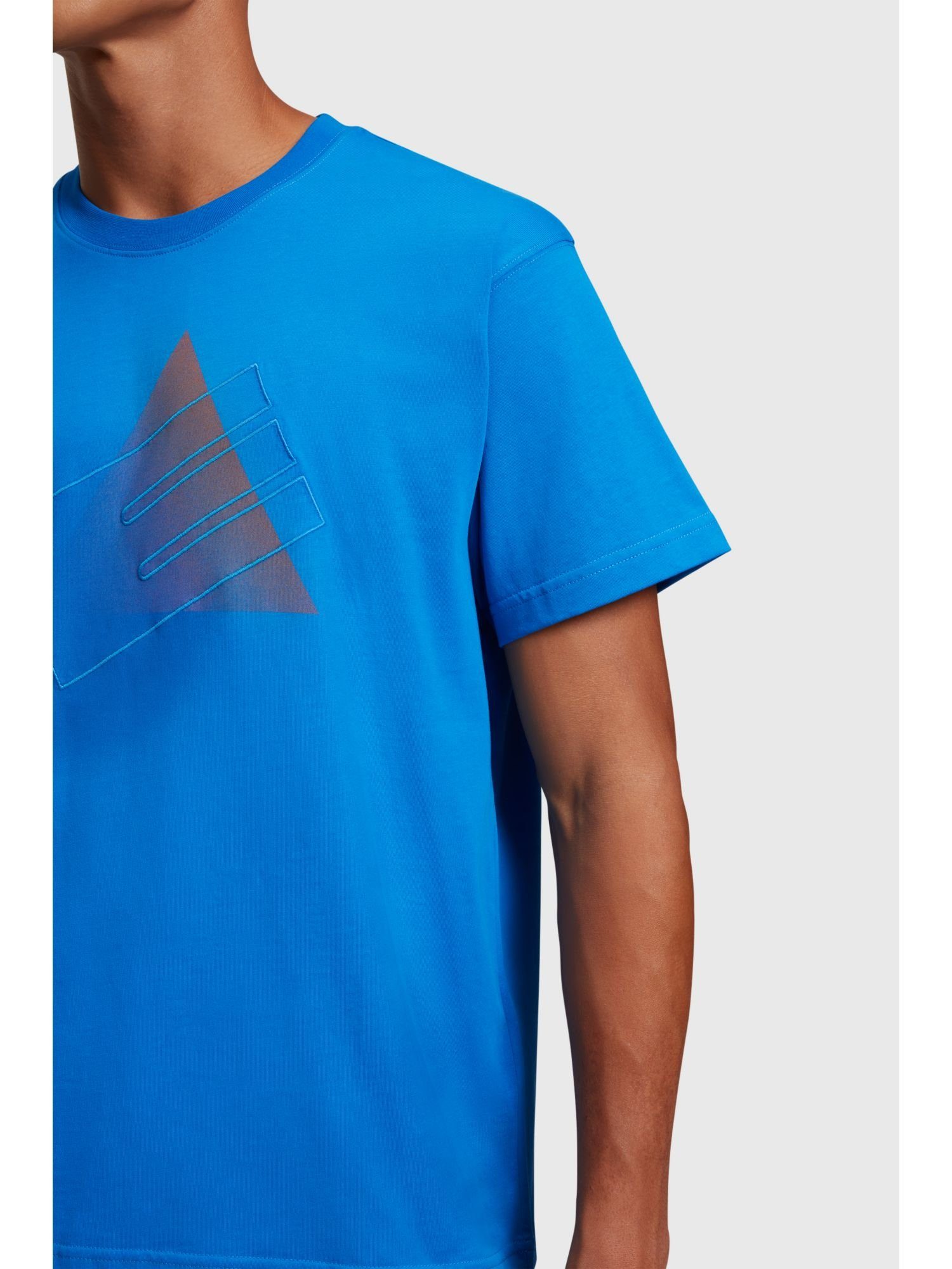 T-Shirt Reunion (1-tlg) T-Shirt Rundhals BLUE Esprit und Graphic Print mit