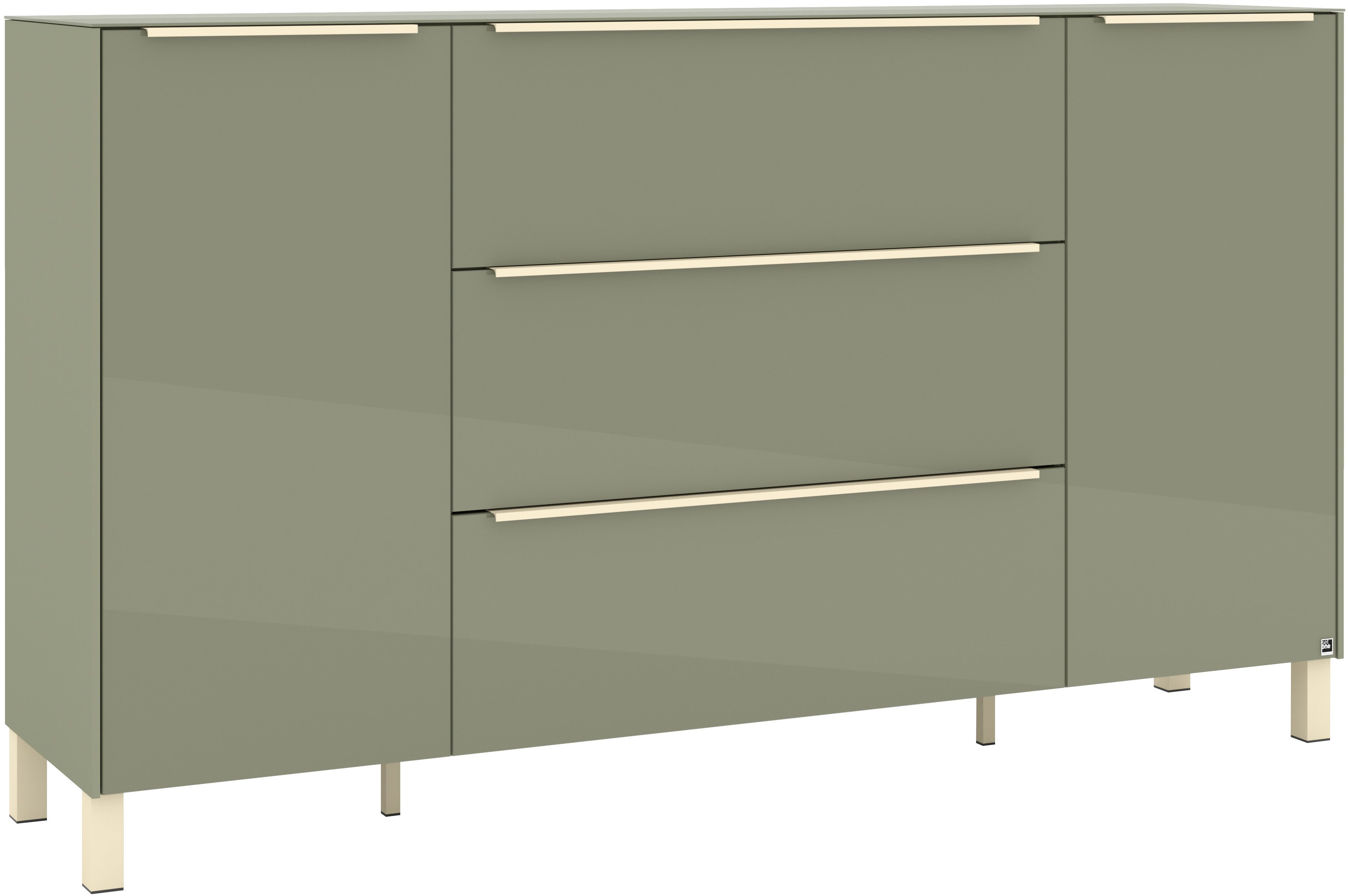 set one by Musterring Sideboard Reno (1 St), Mit Vierkantfuß in diversen Farben, 106 cm Höhe & Farbauswahl
