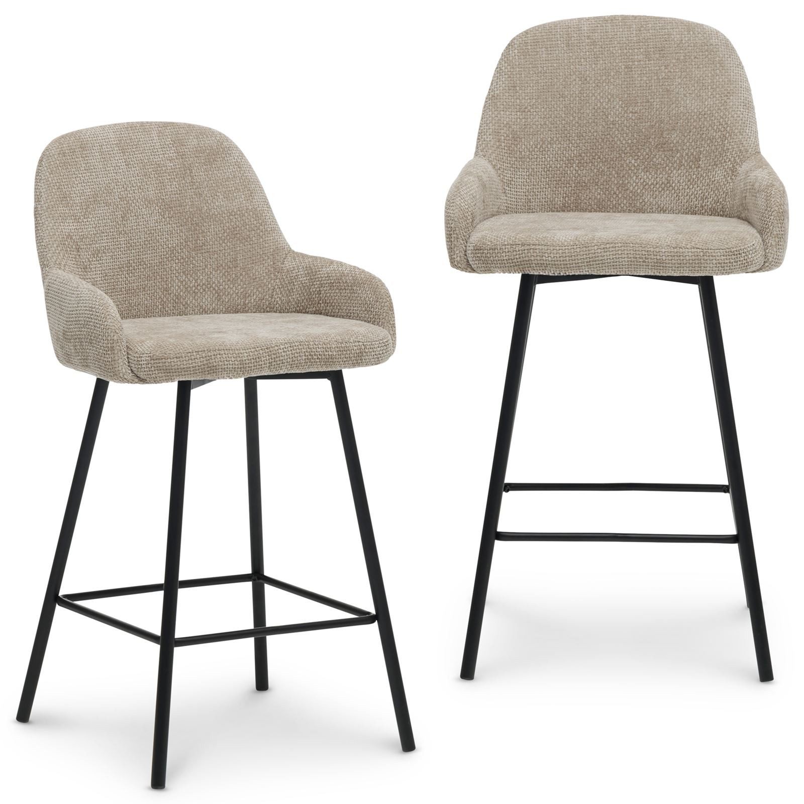 IDIMEX Barhocker VIVIANNE, 2er Set gepolstert modernes Design mit Fußstütze günstig online kaufen