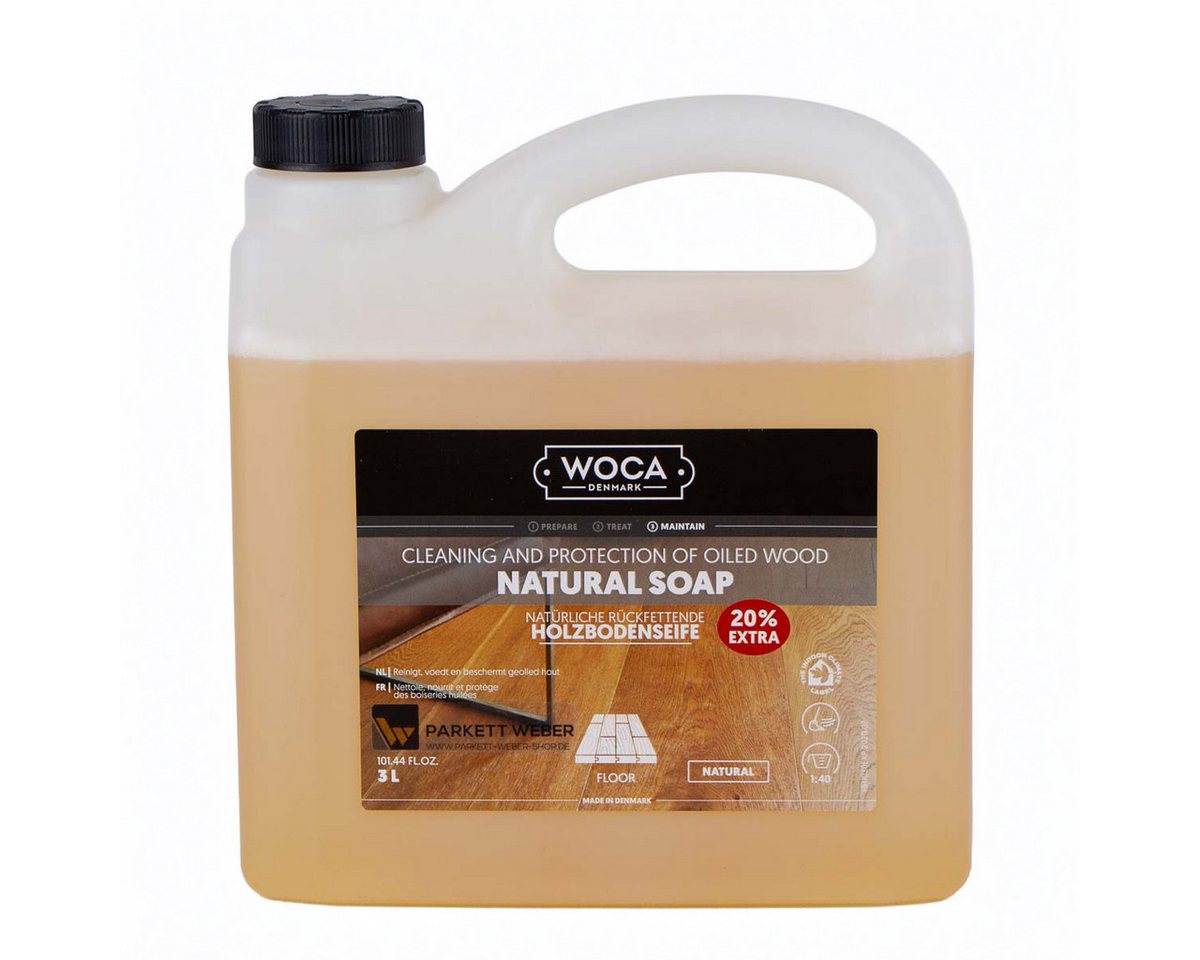 WOCA Woca Holzbodenseife natur - 3 Liter Parkettreiniger