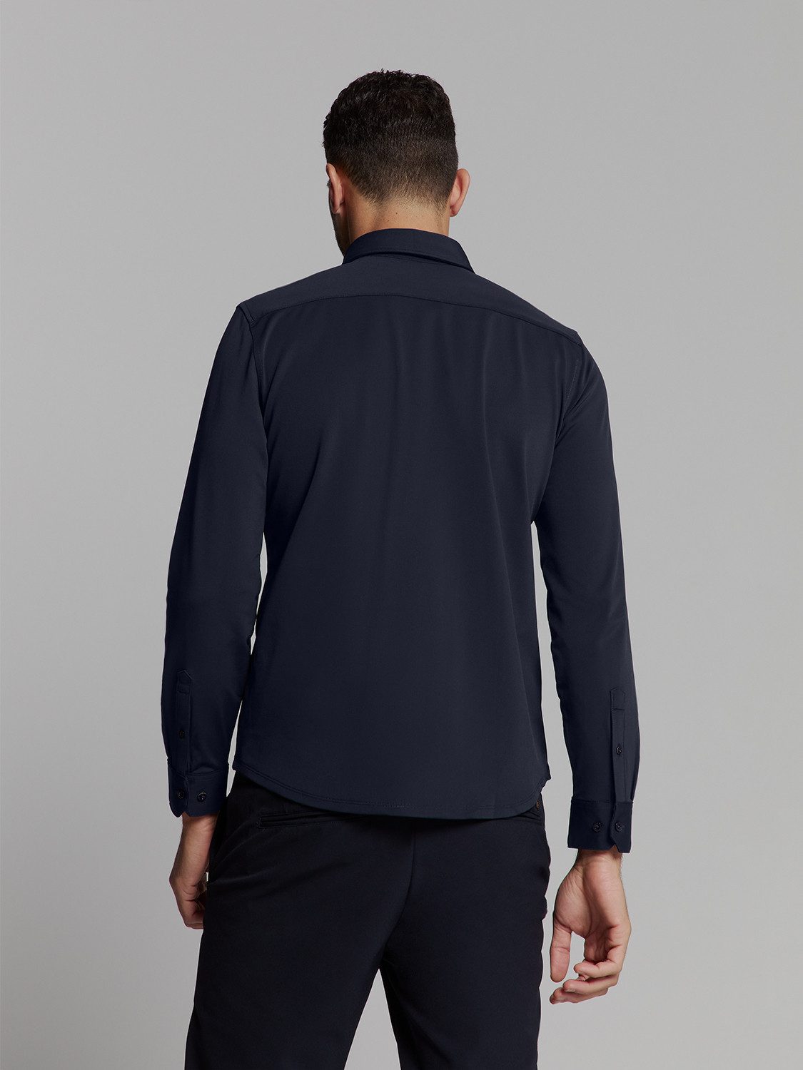 NO EXCESS Langarmhemd No Excess Jersey-reisehemd günstig online kaufen