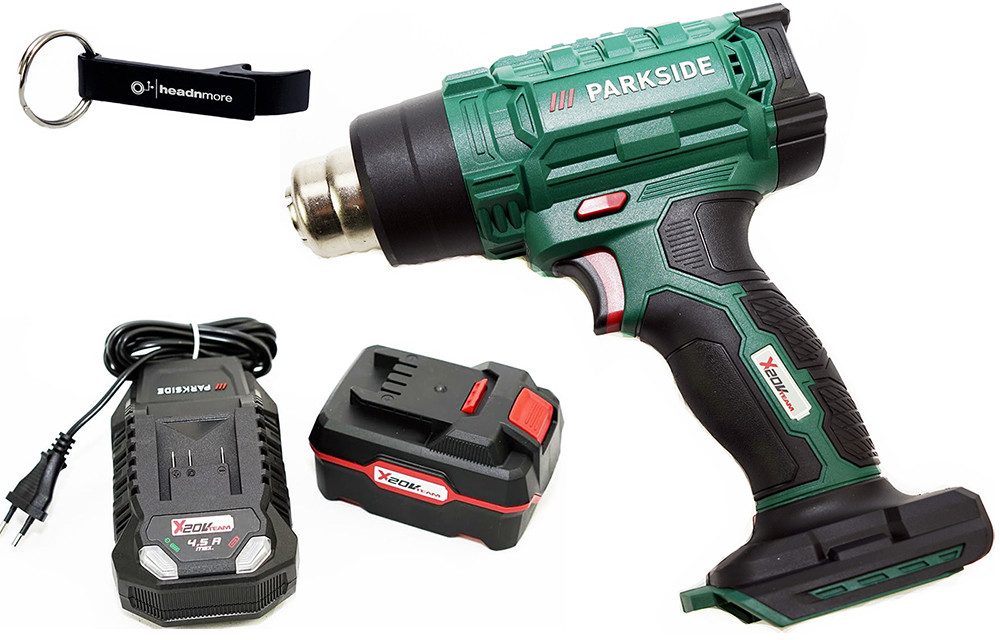 Parkside Akku-Heißluftgebläse Heißluftpistole 20V PHLGA 20 Heiißluftfön, bis max. 550 °C