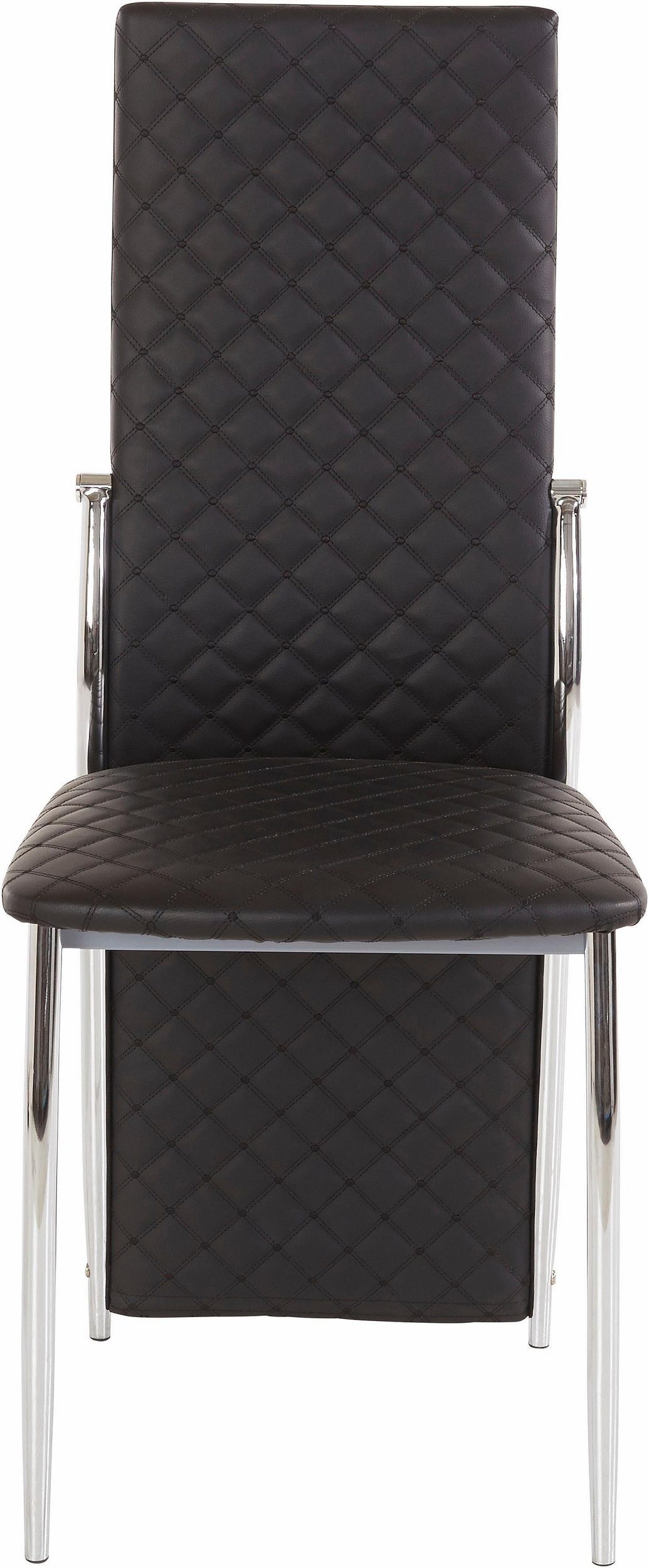 loft24 Esszimmerstuhl Willis (2er-Set, 2 St), Kunstlederbezug mit Diamantst günstig online kaufen