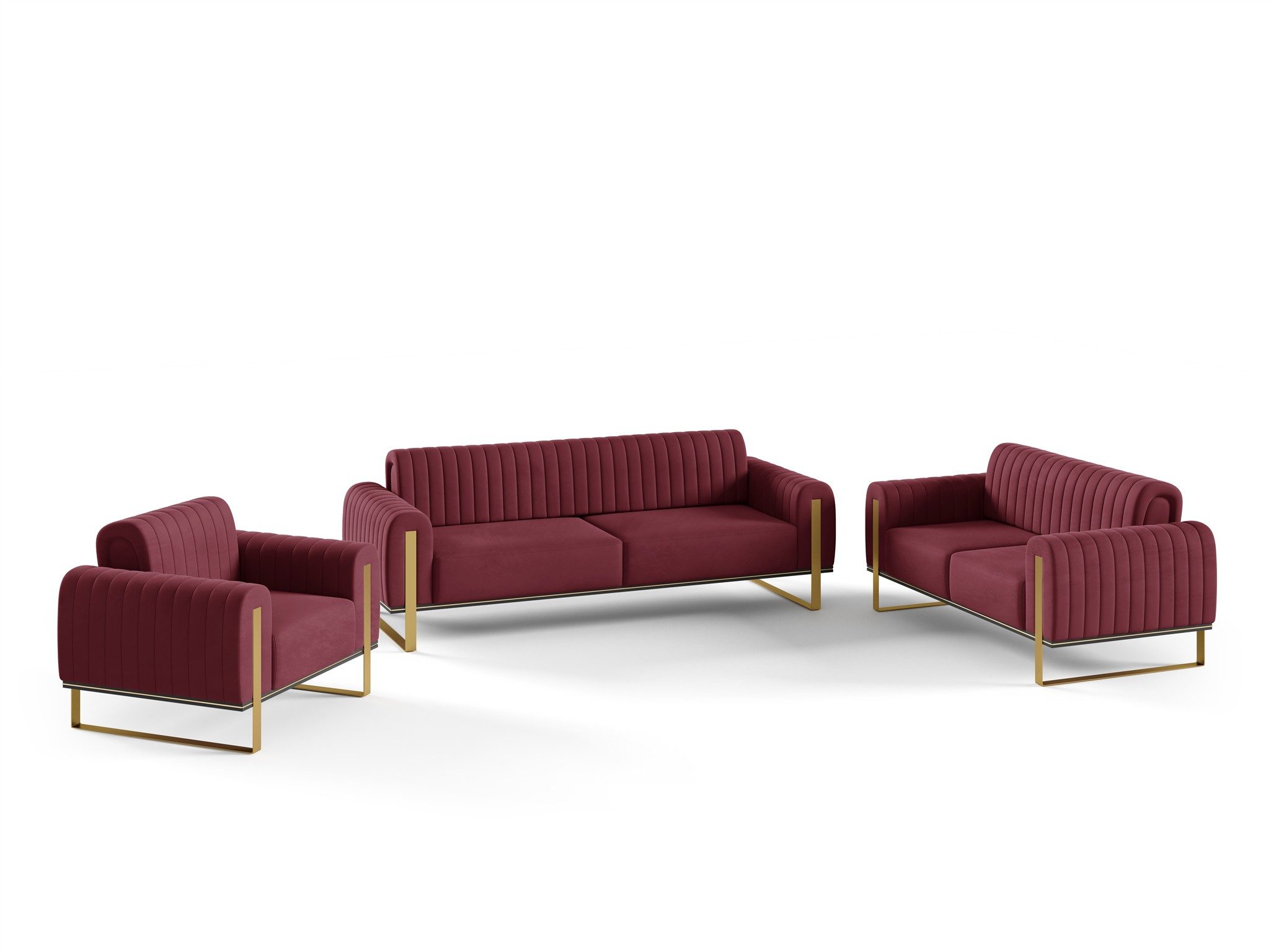 Fun Möbel Polstergarnitur Sofaset Designersofas VALERIE günstig online kaufen