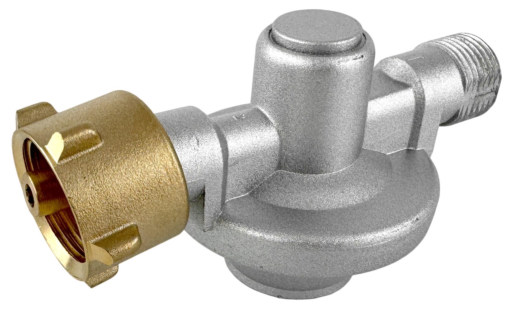 GARDINGER Gasdruckregler Propanregler 2,5 bar konstant 3/8" links für Lötgeräte Brenner, (1-St), Eingang: W 21,8; Ausgang: R 3/8" links, Kombianschluss