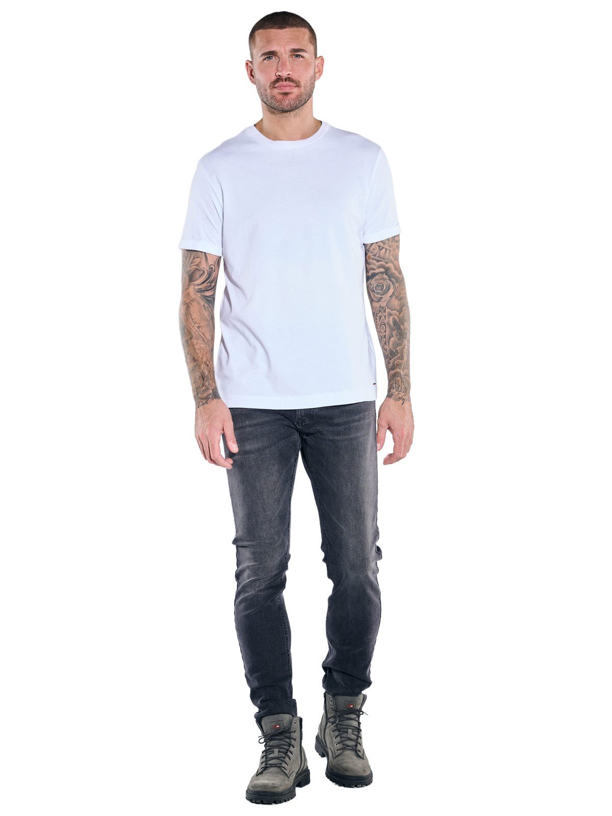 emilio adani Stretch-Jeans Herren Jeans, Dunkelgrau