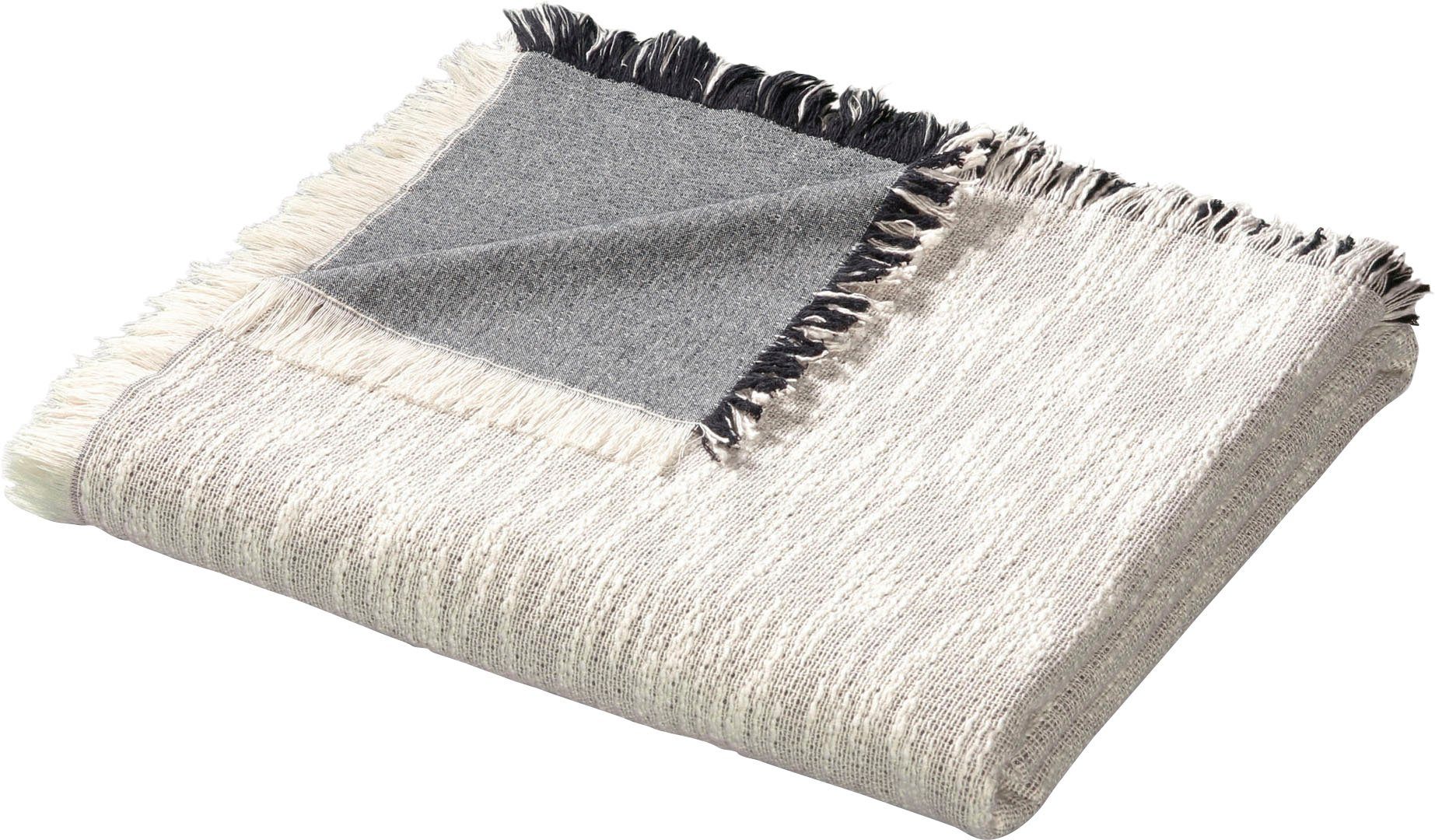 Biederlack Bettüberwurf Craftwork, in raffinierter Weboptik