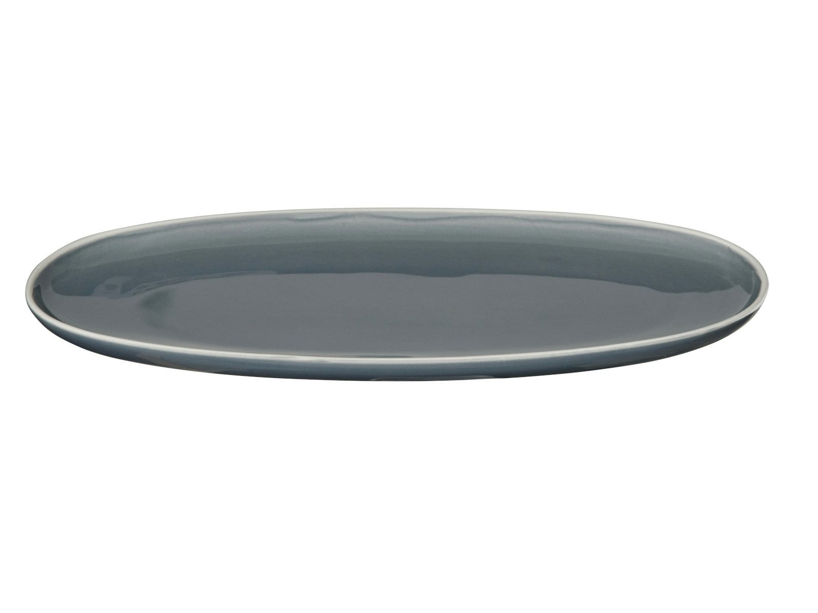 ASA SELECTION Servierplatte semana Platte oval sepia 28,5x16x2,2cm, Steinzeug, (Platten oval)