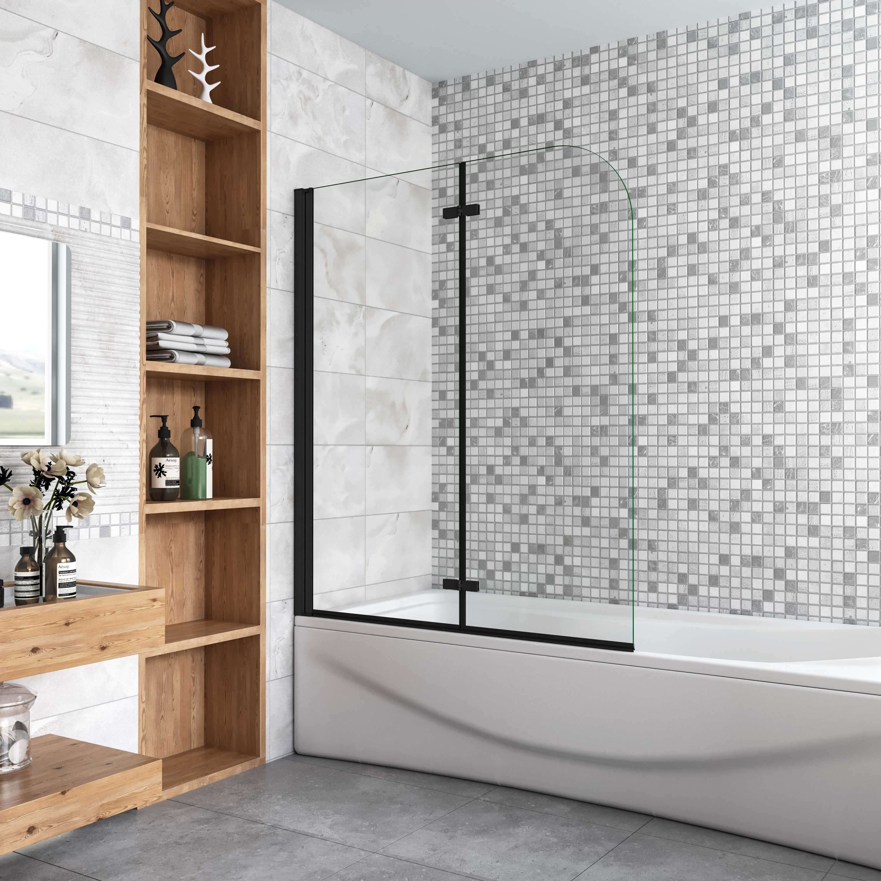 Duschparadies Badewannenfaltwand 6cm Duschabtrennung Faltwand Badewannenauf günstig online kaufen