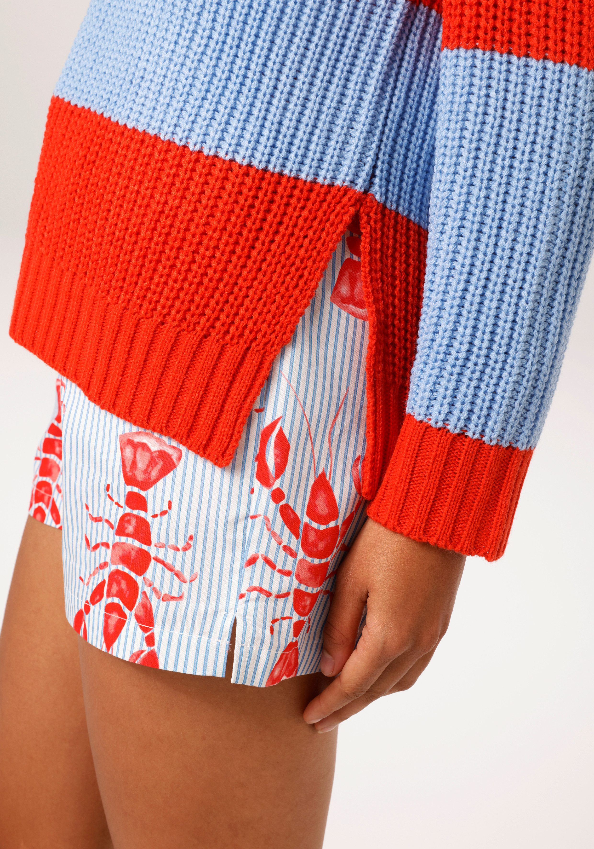 Aniston CASUAL Strickpullover im Colorblocking mit breiten Streifen - NEUE KOLLEKTION