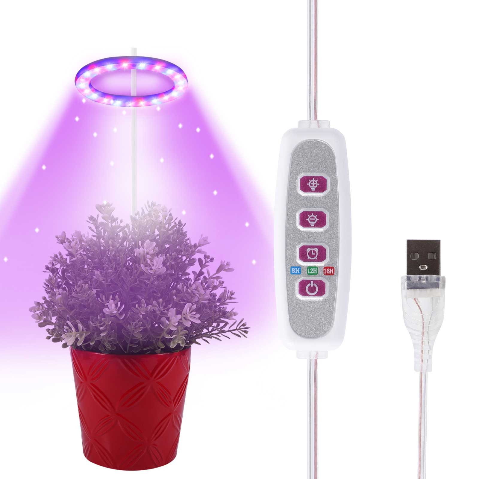Qualra Pflanzenlampe LED Pflanzenlampe 1/2/3/4 Ring günstig online kaufen