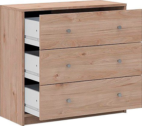 einfache Jackson x cm Schubkastenkommode, Hickory Selbstmontage, x Stauraum, Home natur affaire 68,3 Knopfgriffe, | 72,4 30,1