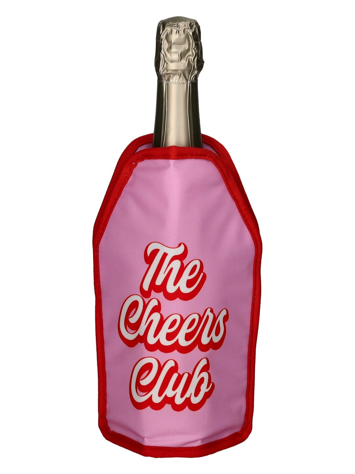 Giftcompany Wein- und Sektkühler Kühlmanschette Weinkühler Froid The Cheers Club Rosa