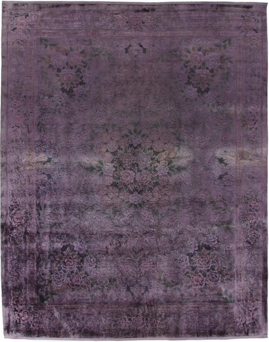 Seidenteppich China Seide Colored 247x308 Handgeknüpfter Moderner Orientteppich, Nain Trading, rechteckig, Höhe: 8 mm