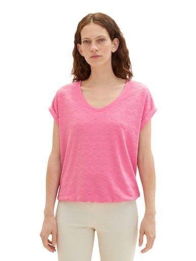 V-Shirt TOM nouveau pink TAILOR