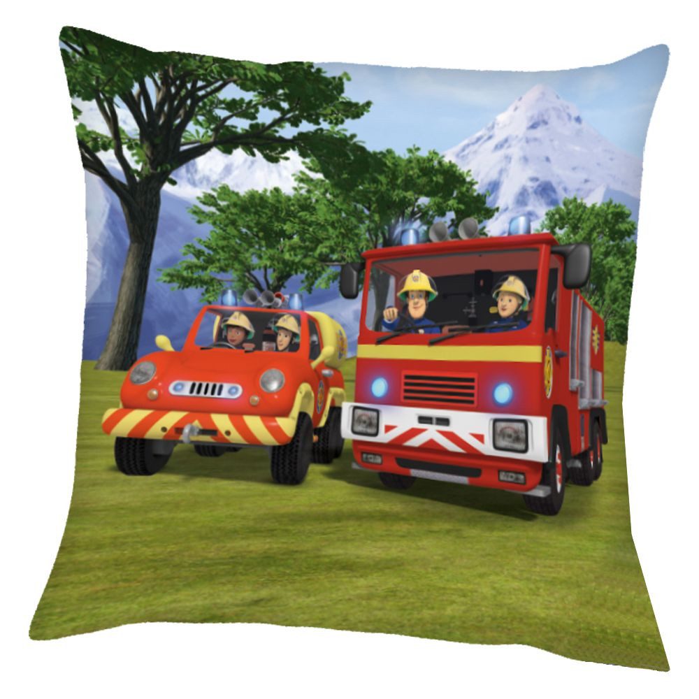 Feuerwehrmann Sam Dekokissen Im Einsatz Kinder Deko-Kissen 40 x 40 cm Feuerwehrmann Sam