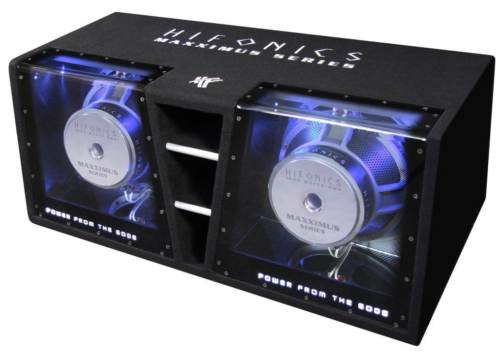 Hifonics Maxximus MXZ12DUAL 2x30cm Gehäusesubwoofer Doppelbandpass Auto-Subwoofer (2000 W, max.: W cm)