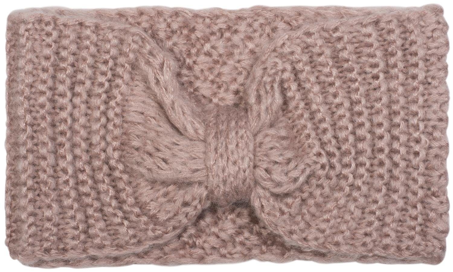 Strickmuster Reiskorn (1-St) styleBREAKER Strick mit Stirnband Altrose Stirnband