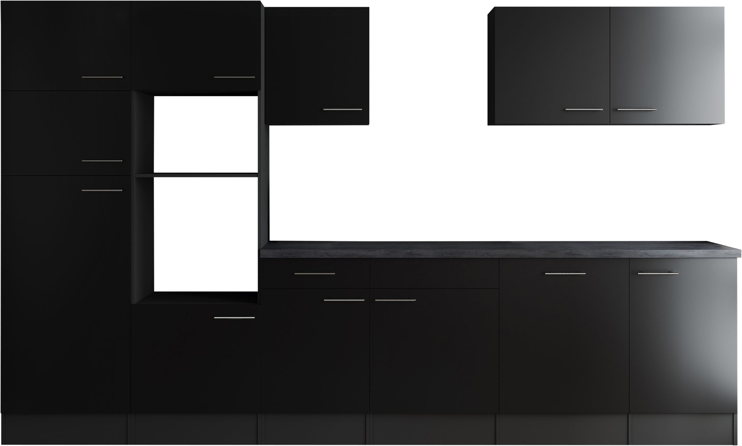 RESPEKTA Küchenzeile Oliver, Breite 340 cm, 90 cm Arbeitshöhe, in exklusiver Konfiguration für OTTO