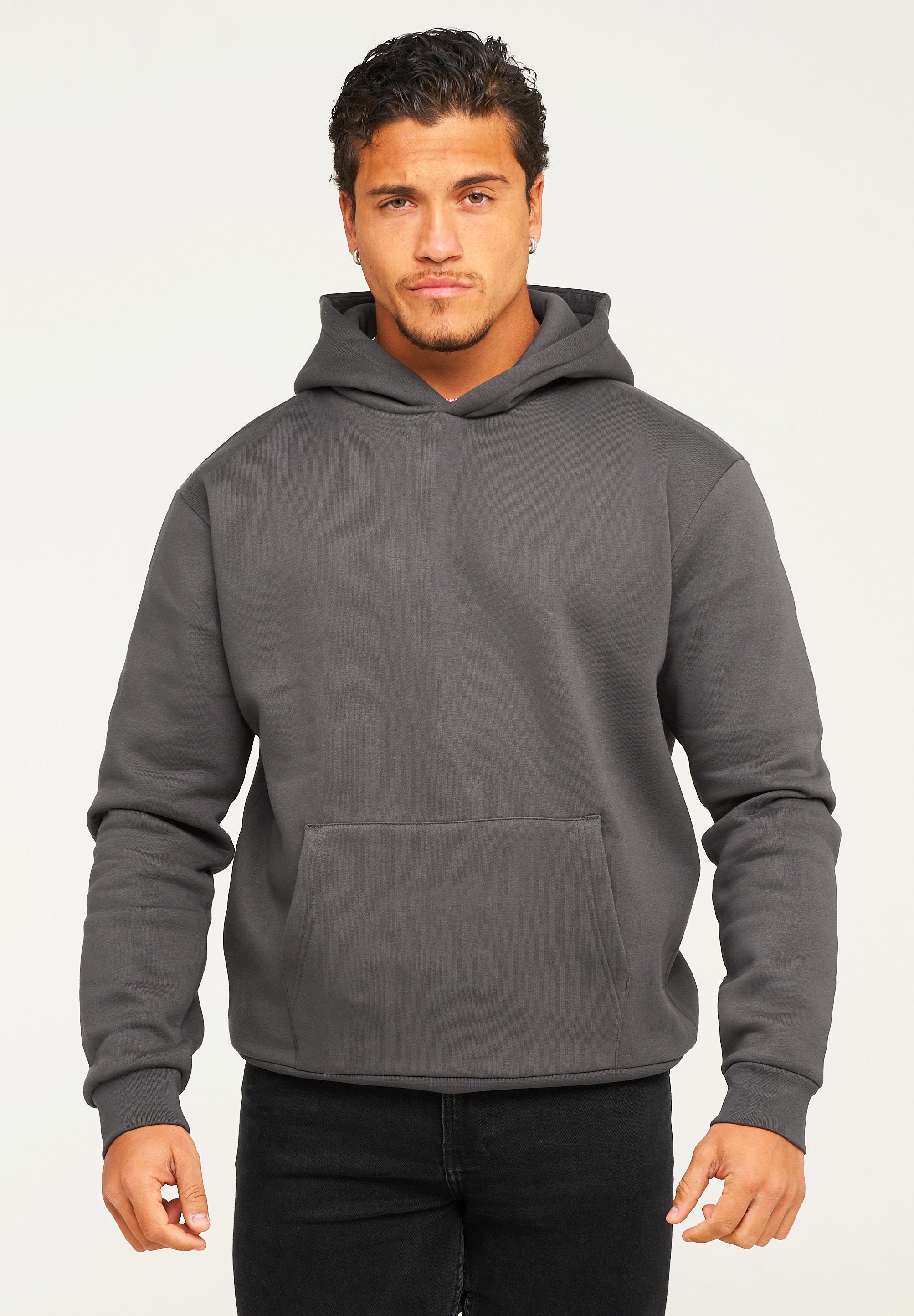 behype Hoodie BHHOBART Herren Basic Oversized günstig online kaufen