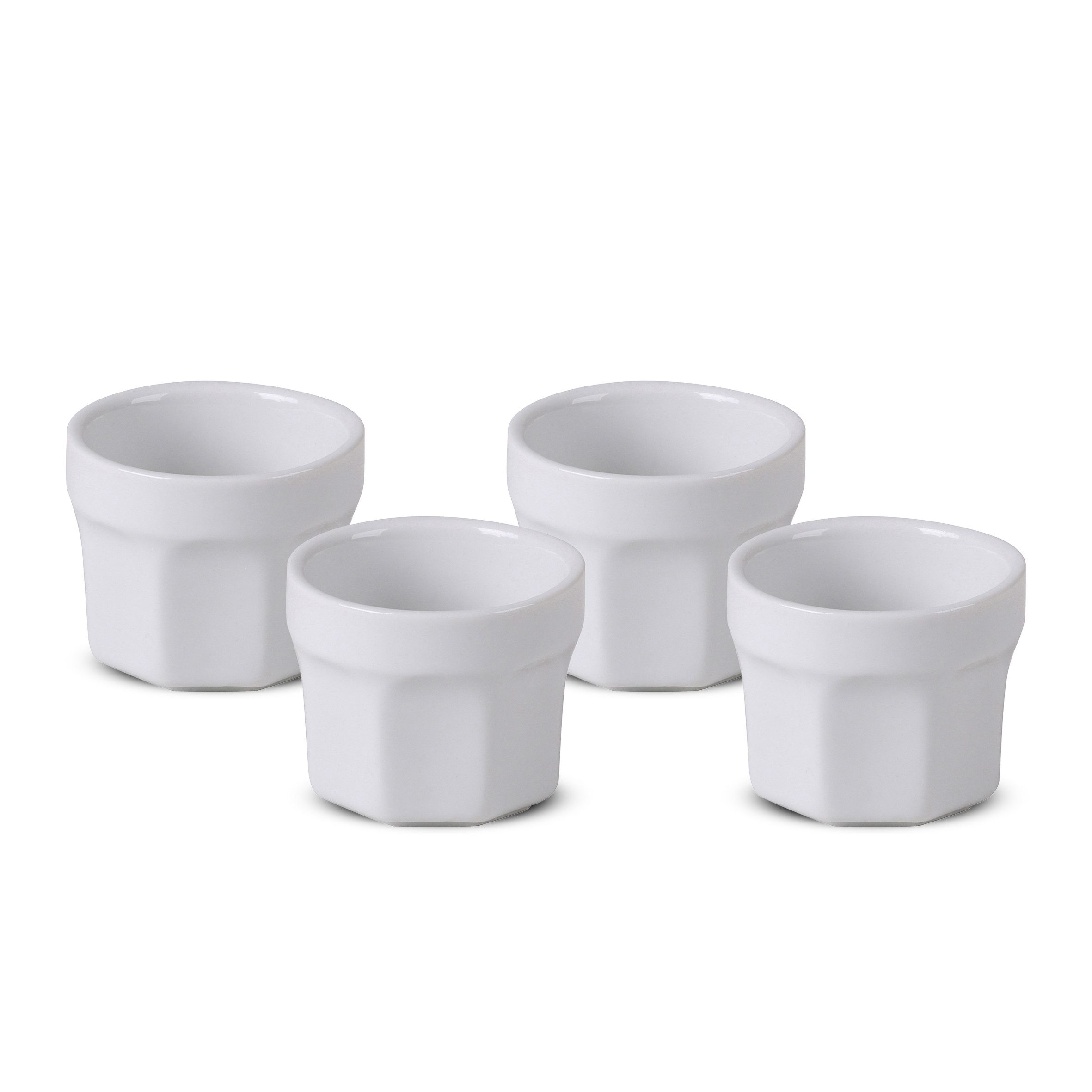 Spetebo Dipschale Keramik Dip Schale 5 cm weiß - 8er Set, Keramik, (Set, 8-tlg), Snack Saucen Schüssel