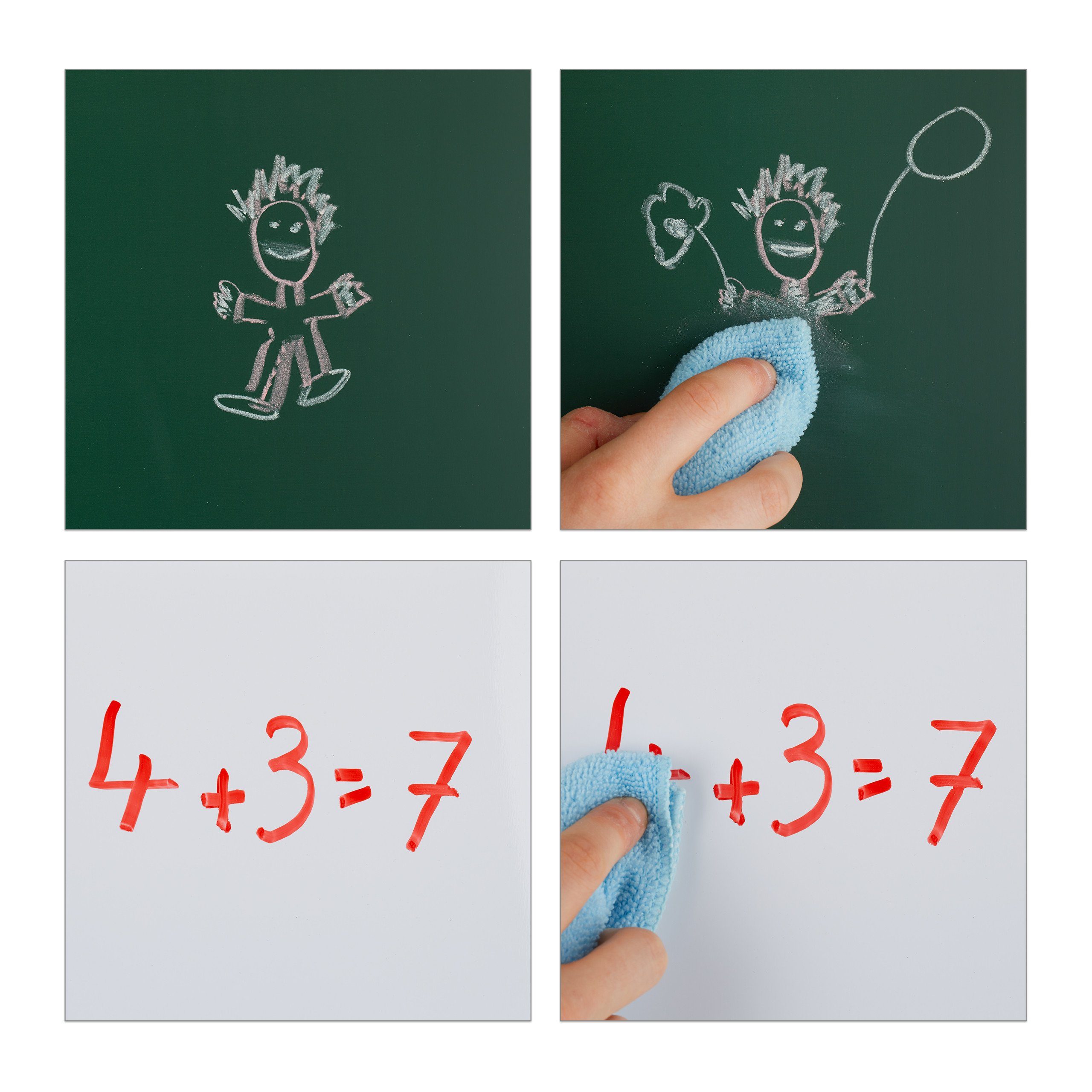 relaxdays Standtafel Kinder mit Whiteboard