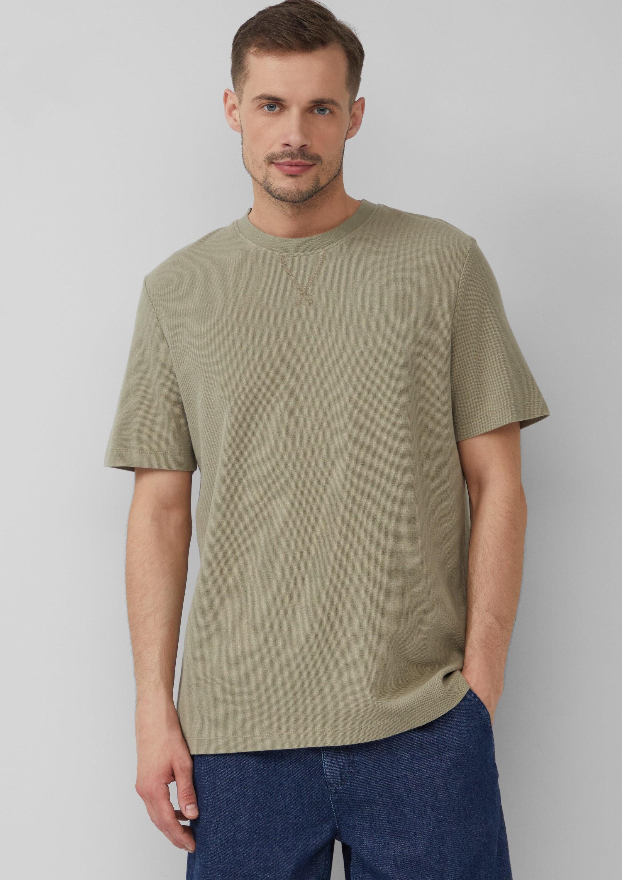 s.Oliver Kurzarmshirt T-Shirt Strukturiertes T-Shirt mit günstig online kaufen