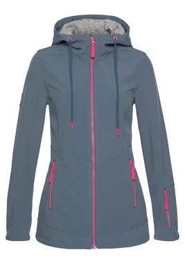 Ocean Sportswear Softshelljacke aus recyceltem Polyester mit Kontrastdetails