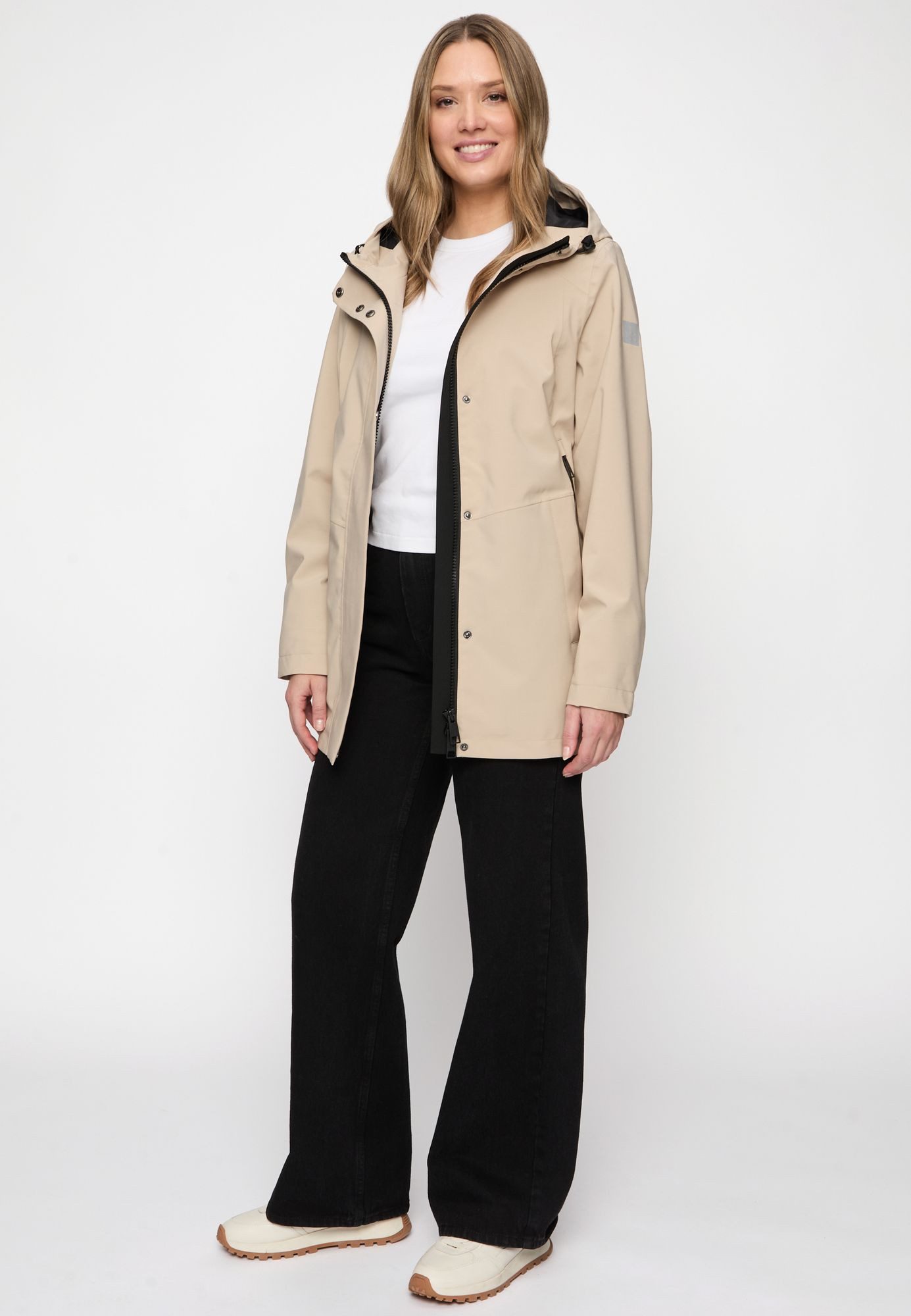 COVERED Softshelljacke Rachel L60370CO Kapuze, 2-Wege-Reißverschluss, geklebte Nähte, BIONIC-FINISH® ECO