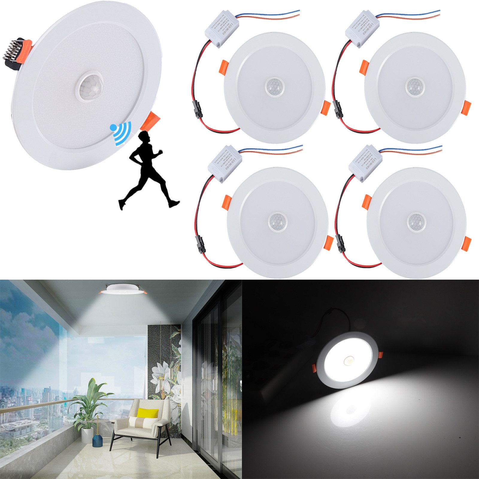 Jibenhome LED Einbaustrahler Downlight 12W Einbaustrahler günstig online kaufen