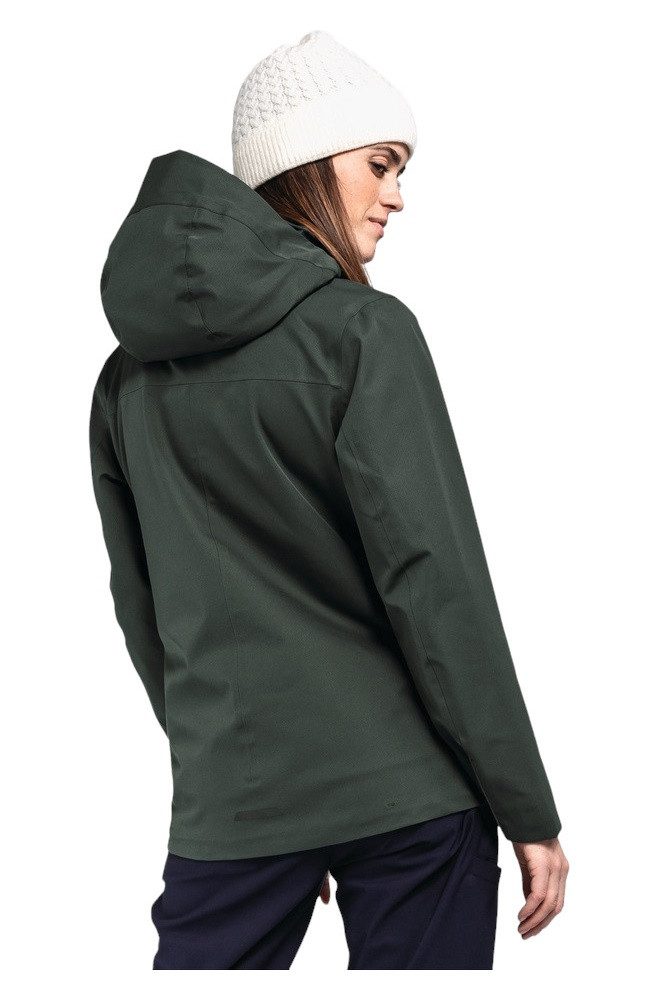 Schöffel Winterjacke ZipIn Toledo (wasserdicht, winddicht, atmungsaktiv) dunkelgrün Damen