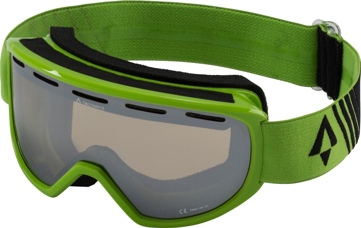 TECNOPRO Skibrille Ski-Brille Pulse 2.0 Plus GREEN LIME/BLACK