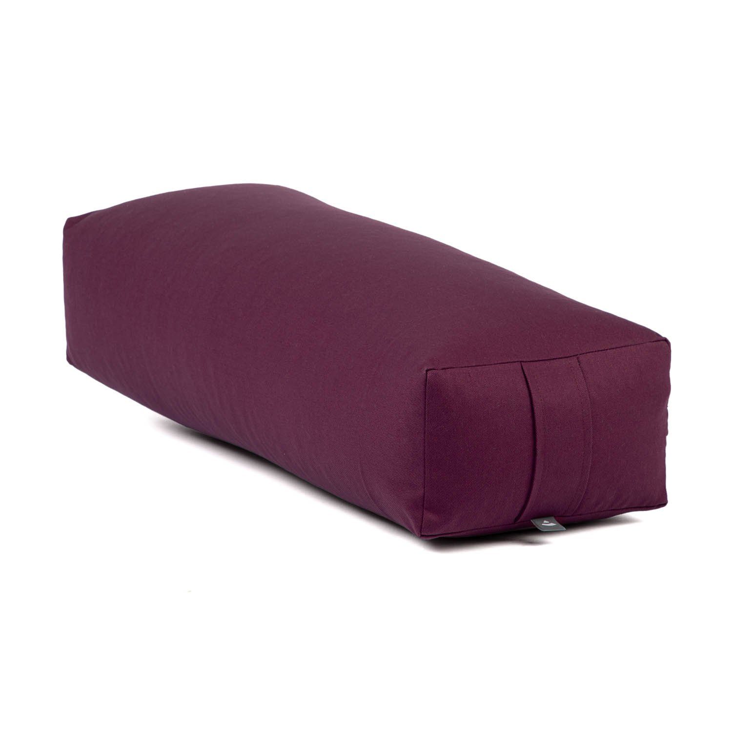 Yoga Bolster Yoga-Bolster SALAMBA ECO, Füllung: Kapok aubergine