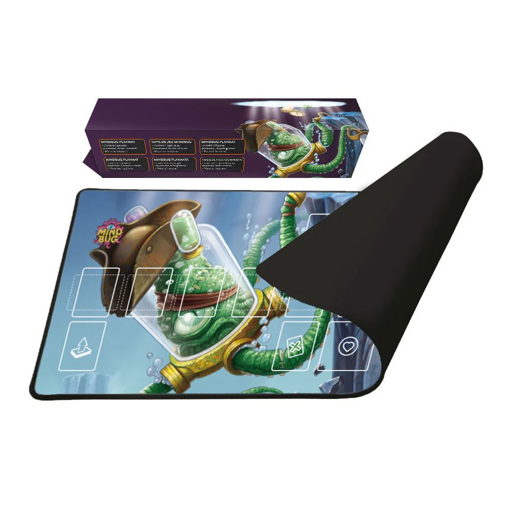 Nerdlab Spiel Mindbug Spielmatte - Captain Tentacles Spielunterlage Kartenspiel, Kartenspiel-Zubehör, UV-beständig