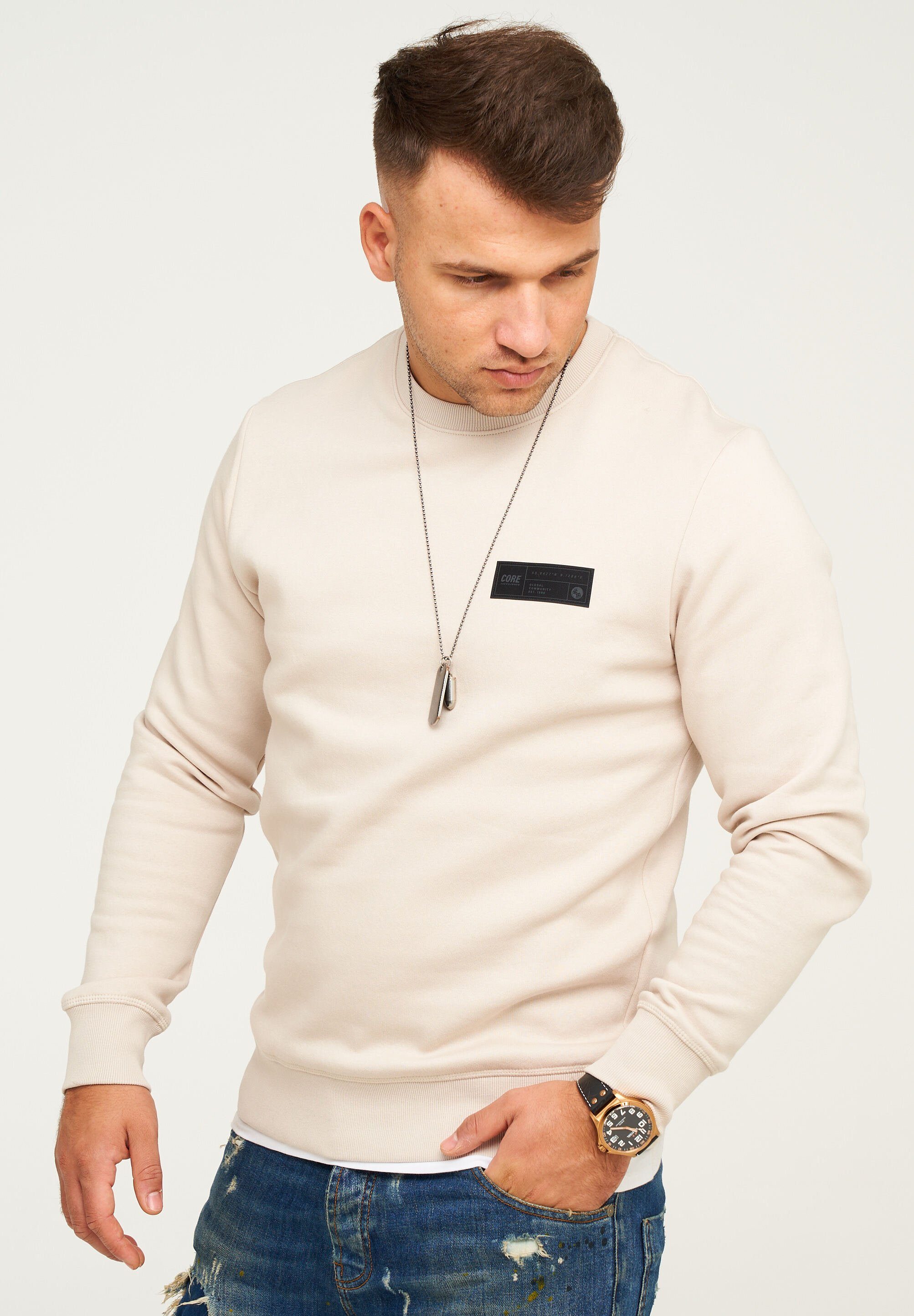 Jack & Jones Sweatshirt POPS SWEAT CREW NECK Sweatpullover Casual Basic Shi günstig online kaufen