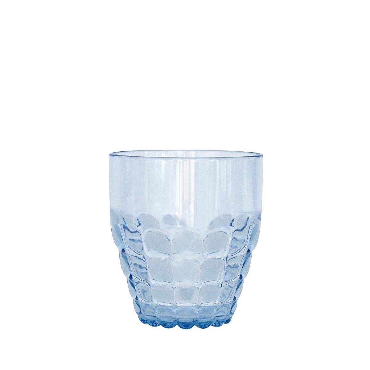 TIFFANY, blau-transparent, Acrylglas Becher Trinkglas Guzzini ca. H guzzini 9,5 cm,