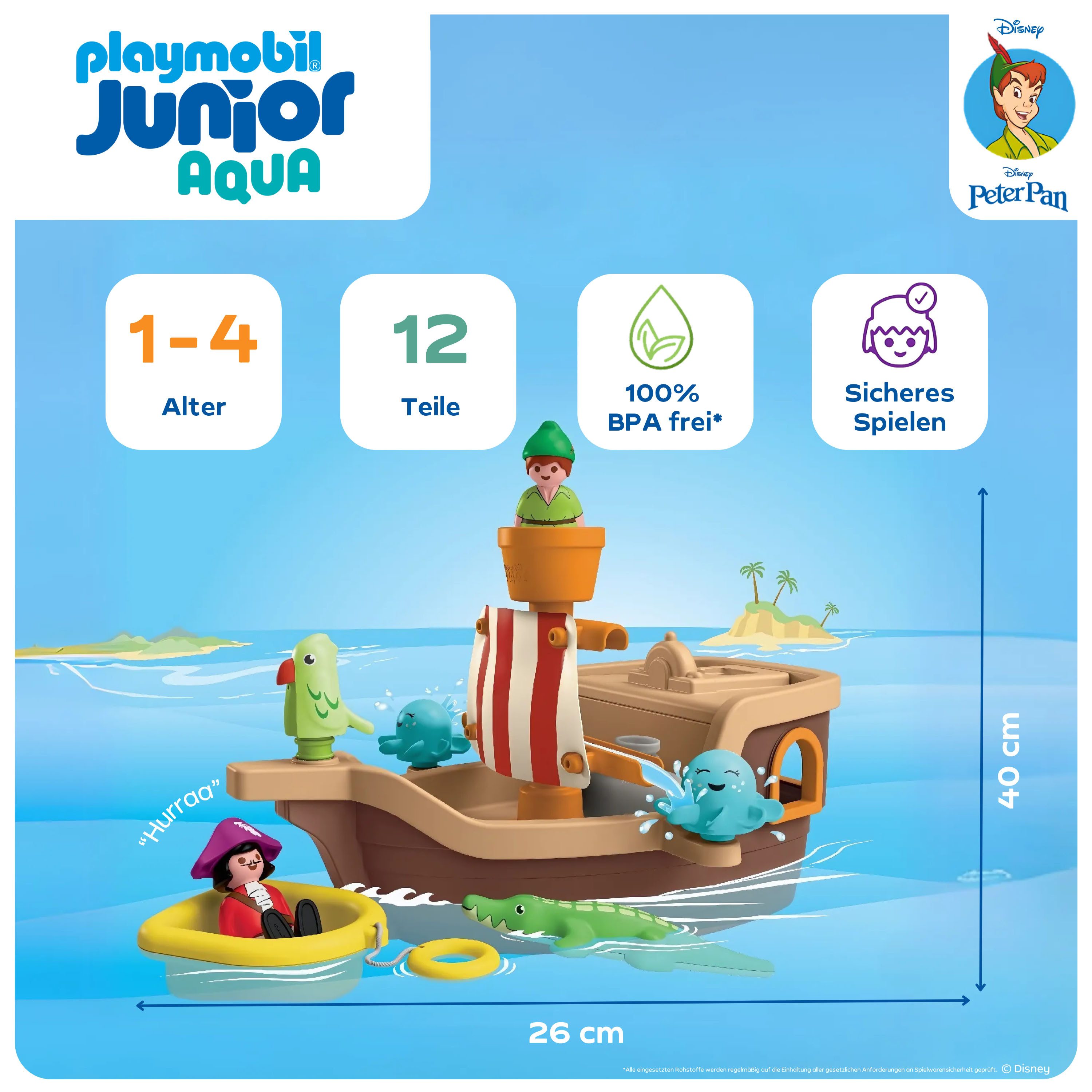 Playmobil® Peter Pans Piratenschiff mit Wasserspritzspaß günstig online kaufen